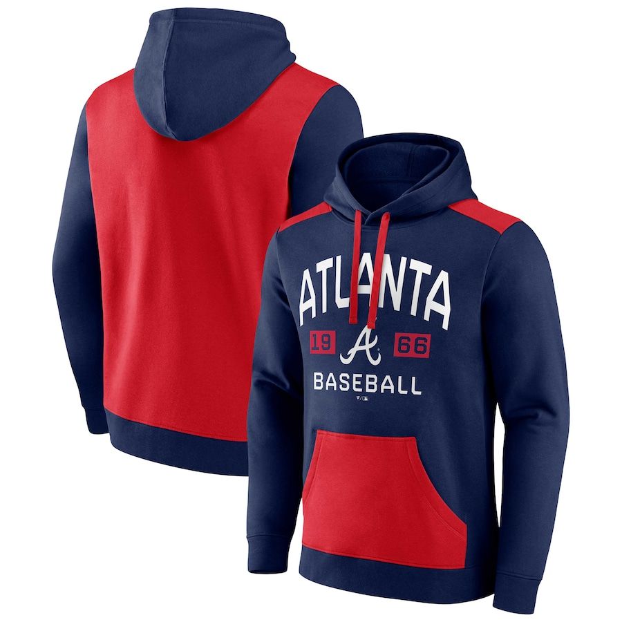Men 2023 MLB Atlanta Braves blue Sweatshirt style 2->atlanta braves->MLB Jersey